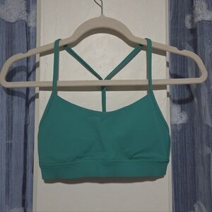 Lululemon Flow Y Bra in Cascadia Green